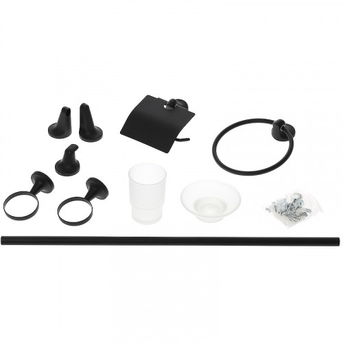 Набор аксессуаров для ванной Orange Y01-888b Черный