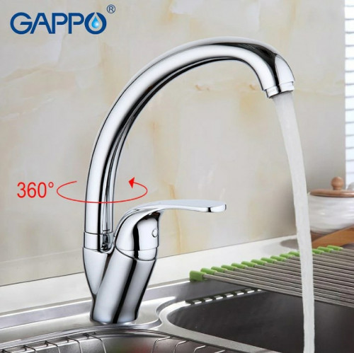 Смеситель для кухни Gappo G35 G4135 Хром латунь