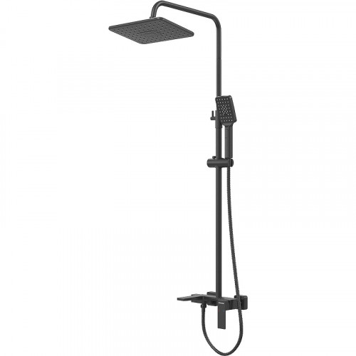 Душевая система Grossman Style 500.K35.05.210 Черная матовая латунь на стену