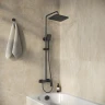 Душевая система Grossman Style 500.K35.05.210 Черная матовая латунь на стену