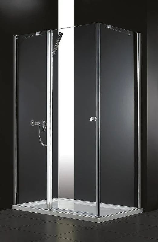 Душевой уголок Cezares Elena 100x80 ELENA-W-AH-1-100/80-C-Cr профиль Хром стекло прозрачное