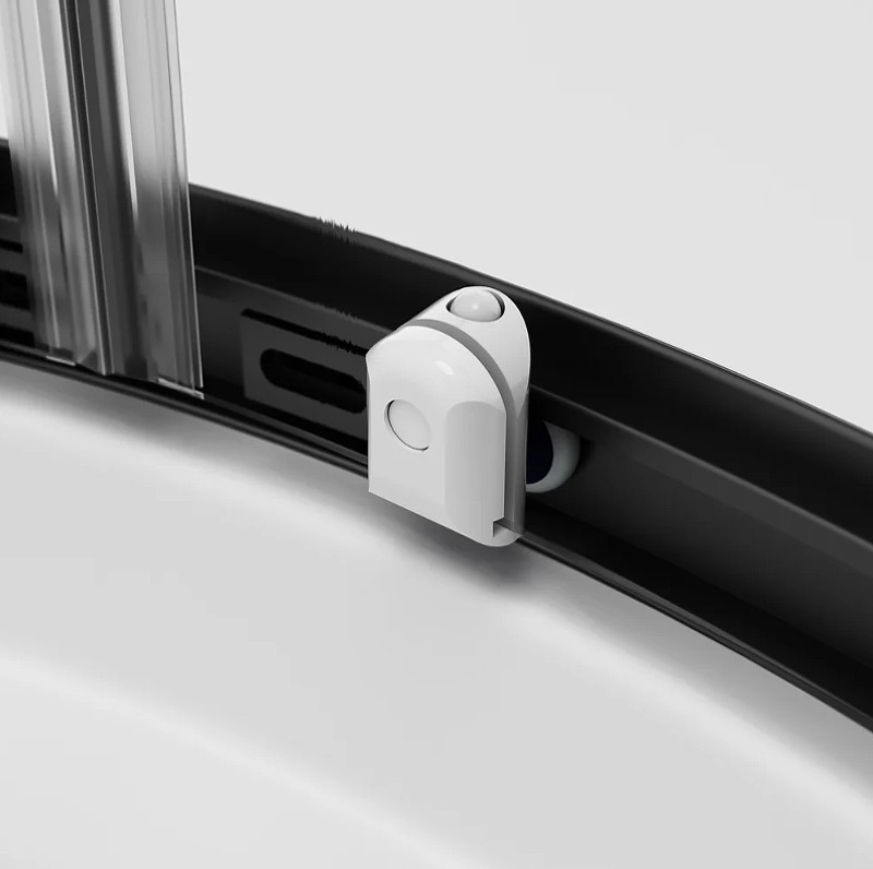 Душевой уголок AM.PM X-Joy Twin Slide 80х80 W88E-205-080BT64 профиль Черный матовый стекло прозрачное