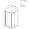 Душевой уголок AM.PM X-Joy Twin Slide 80х80 W88E-205-080BT64 профиль Черный матовый стекло прозрачное