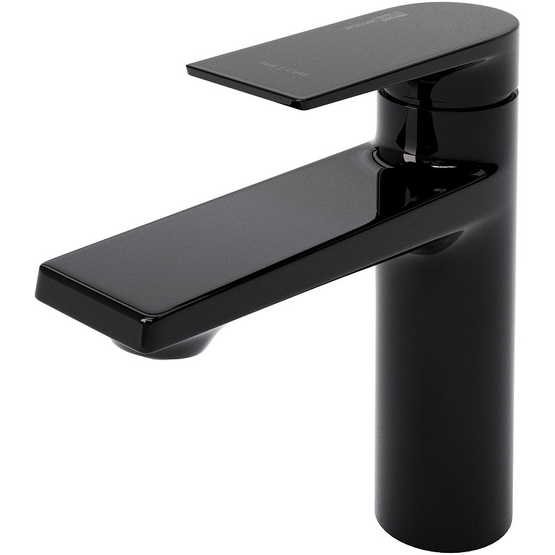 Смеситель для раковины WasserKRAFT Glan 6603 Черный глянцевый латунь