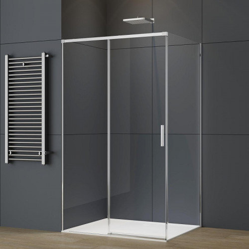 Душевой уголок Vincea Soft 2 110x80 VSR-3SO28011CL профиль Хром стекло прозрачное