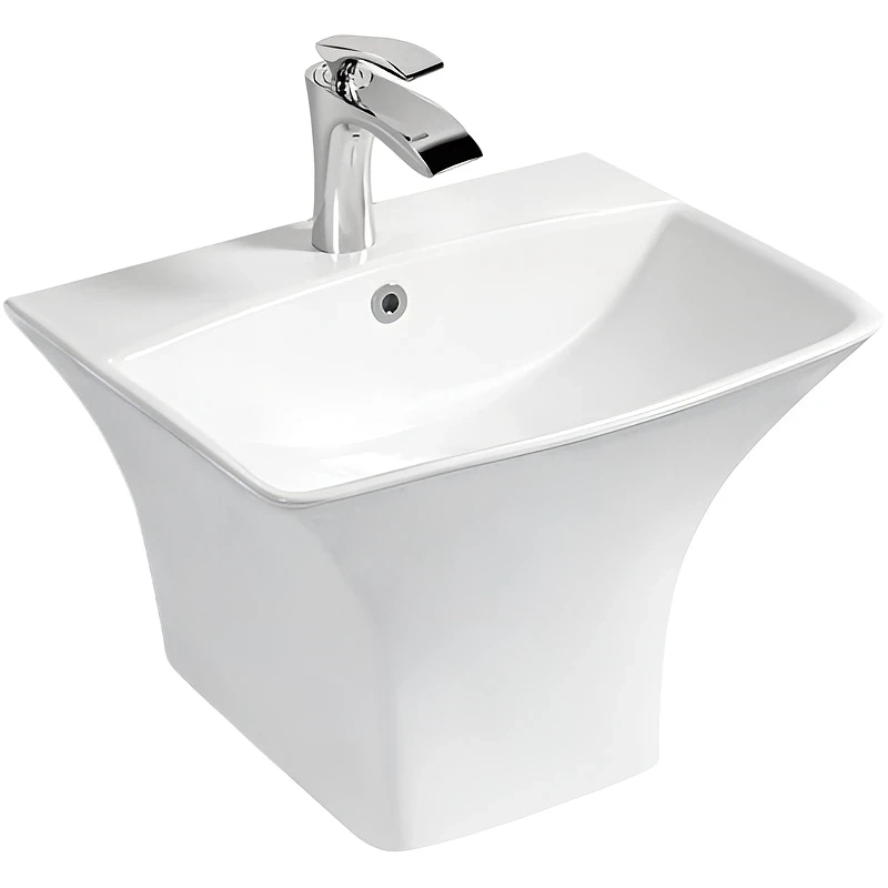 Раковина SantiLine 52 SL-4021 Белая фаянс подвесная
