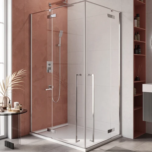 Душевой уголок Cezares Liner 120x90 L LINER-AH-2-120/90-C-Cr-L профиль Хром стекло прозрачное