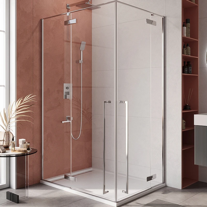 Душевой уголок Cezares Liner 120x90 L LINER-AH-2-120/90-C-Cr-L профиль Хром стекло прозрачное