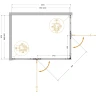 Душевой уголок Cezares Liner 120x90 L LINER-AH-2-120/90-C-Cr-L профиль Хром стекло прозрачное
