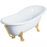 Ванна из искусственного камня Migliore Milady 185x82 26919 ножки Leone Standart Золото