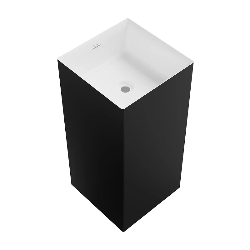 Раковина Wellsee Pure BY Wellsee 40 230713000 цвет Черный матовый Белый Глянцевый