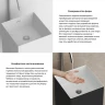 Раковина Wellsee Pure BY Wellsee 40 230713000 цвет Черный матовый Белый Глянцевый