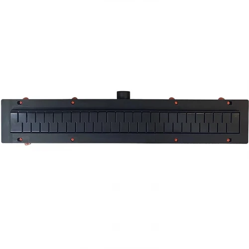 Душевой лоток Veconi Medium Black 550 V550MB с Черной матовой решеткой