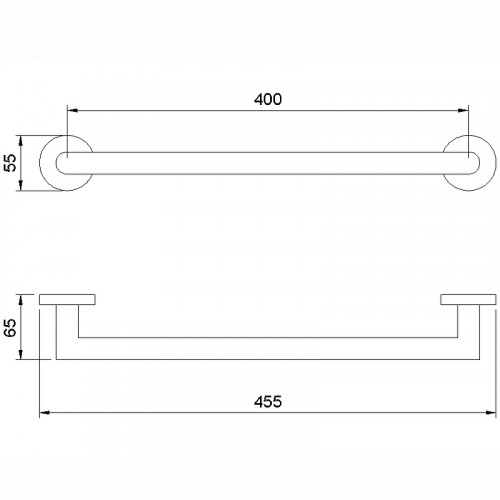Полотенцедержатель Nofer Niza 16850.40.S Сатин