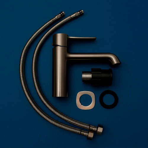 Смеситель для раковины Urbatec Evolution EV22801GM цвет Оружейная сталь