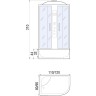 Душевая кабина River Dunay 120x90 ТН L 10000003134 с поддоном