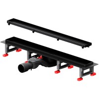 Душевой лоток AM.PM MasterFlow 60 W01SC-U11-060-04BM с Черной матовой решеткой / под плитку Tile