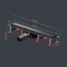 Душевой лоток AM.PM MasterFlow 60 W01SC-U11-060-04BM с Черной матовой решеткой / под плитку Tile