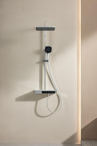 Душевая система Arrow AMG13SH870CP с термостатом цвет Хром