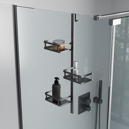 Стеклянная полка Veconi Moderno MD-GR-C9 цвет Графит брашированное