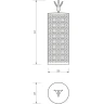 Корзина для белья Migliore Luxor 26167 Золото