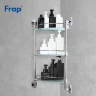 Стеклянная полка Frap F19 F1907-3 угловая Хром