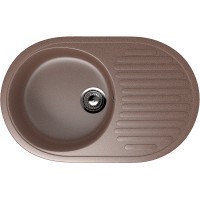 Кухонная мойка Ulgran Classic U-107-307 Терракот искусственный камень (литьевой мрамор) встраиваемый