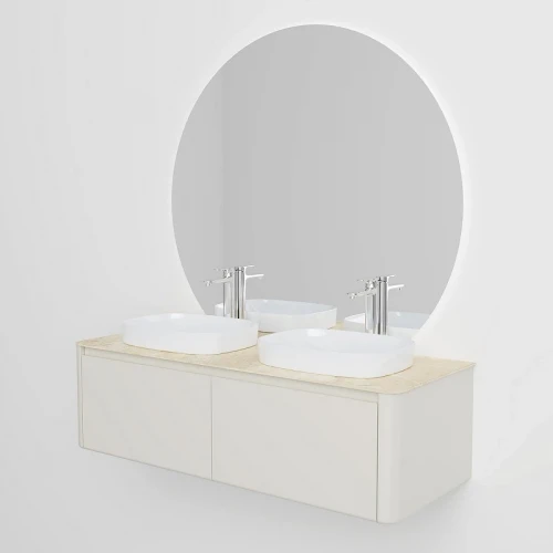 Тумба с раковиной Black&White Universe U916.1400-2 140 9161400-2 цвет Beige glossy