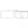 Зеркало Boheme Modern 120x70 543-120-CR с подсветкой Хром с сенсорным выключателем и подогревом стекло