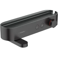 Смеситель для ванны Hansgrohe ShowerTabletSelect 400 24340670 с термостатом Черный матовый латунь на стену