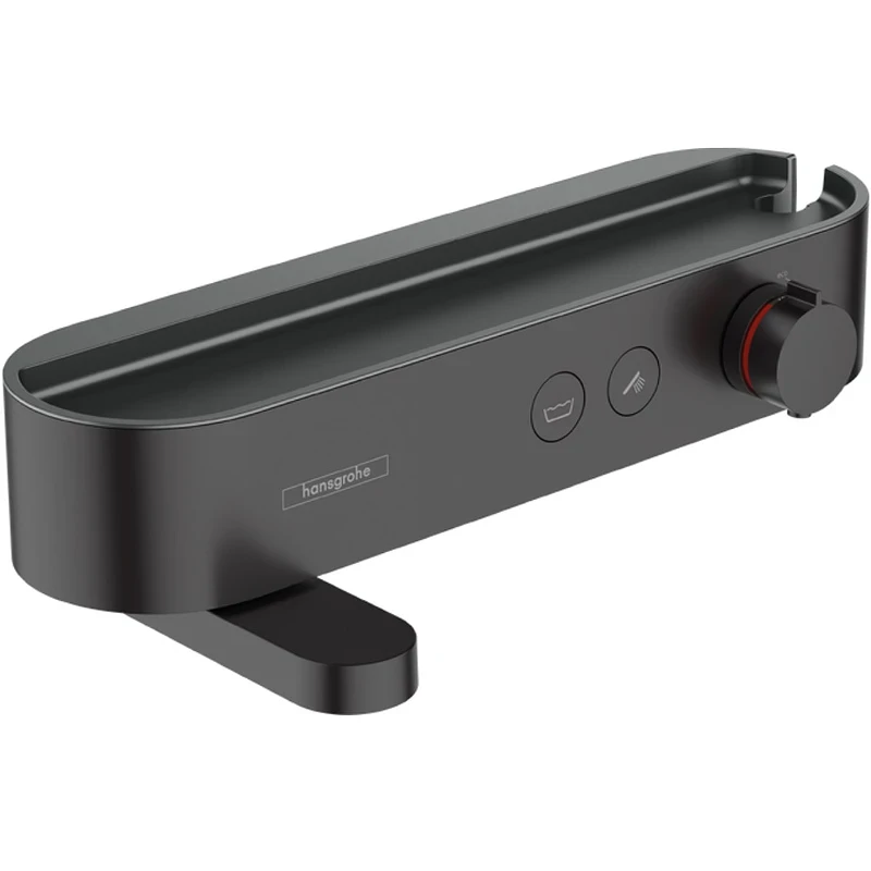 Смеситель для ванны Hansgrohe ShowerTabletSelect 400 24340670 с термостатом Черный матовый латунь на стену