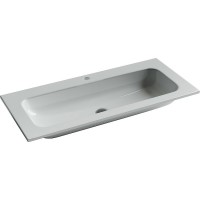 Раковина Ceramicanova Grace 100 CN7013 Белая фарфор полувстраиваемая