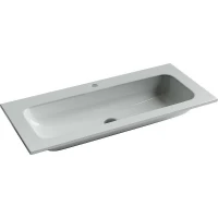 Раковина Ceramicanova Grace 100 CN7013 Белая фарфор полувстраиваемая