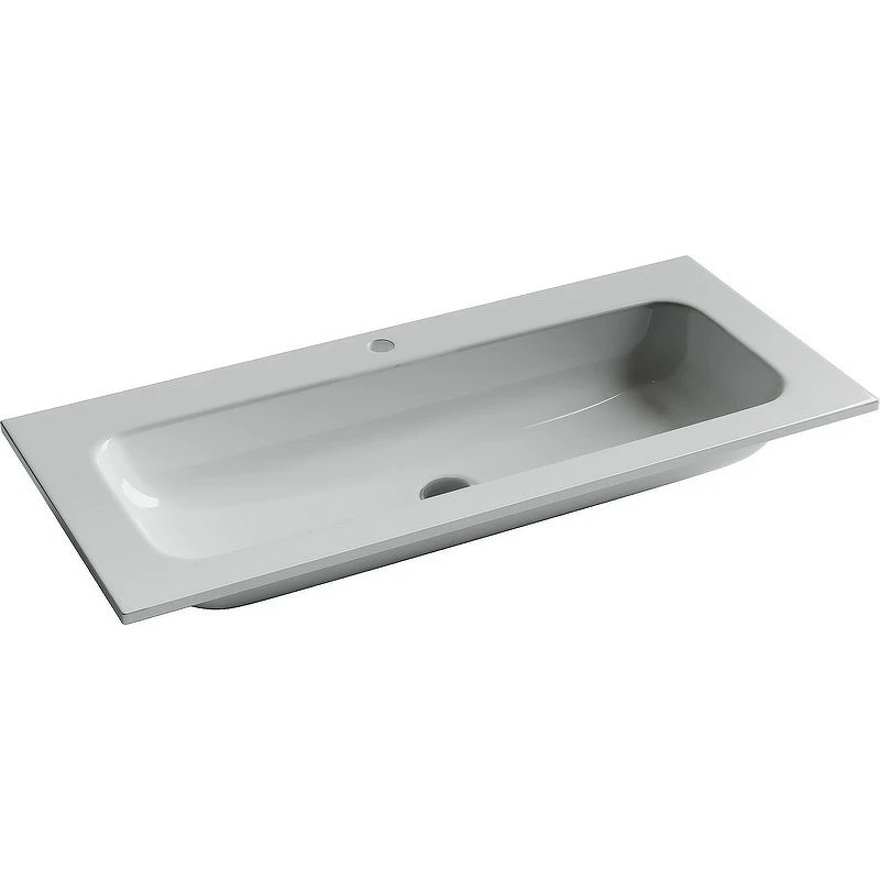 Раковина Ceramicanova Grace 100 CN7013 Белая фарфор полувстраиваемая