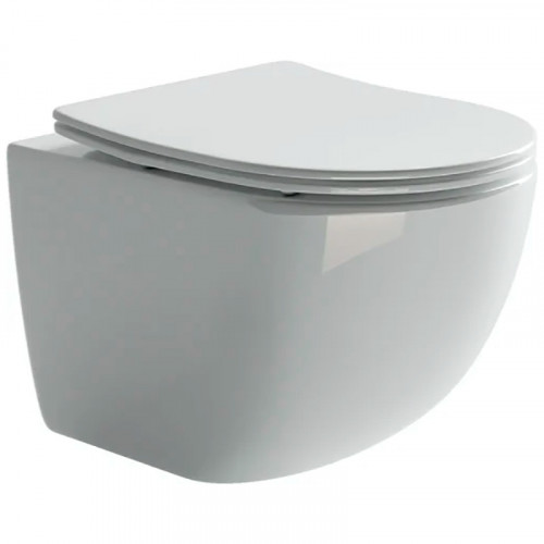 Комплект унитаза с инсталляцией Ceramicanova Forma CN3009_1001W_1000 с сиденьем Микролифт и Белой клавишей смыва фарфор подвесной