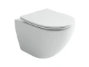 Комплект унитаза DIWO Ceramicanova Metropol CN4002T с сиденьем с инсталляцией DIWO 4501 с клавишей смыва цвет Глянцевый белый