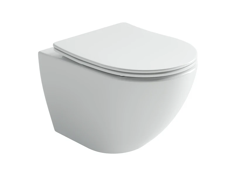 Комплект унитаза DIWO Ceramicanova Metropol CN4002T с сиденьем с инсталляцией DIWO 4501 с клавишей смыва цвет Глянцевый белый