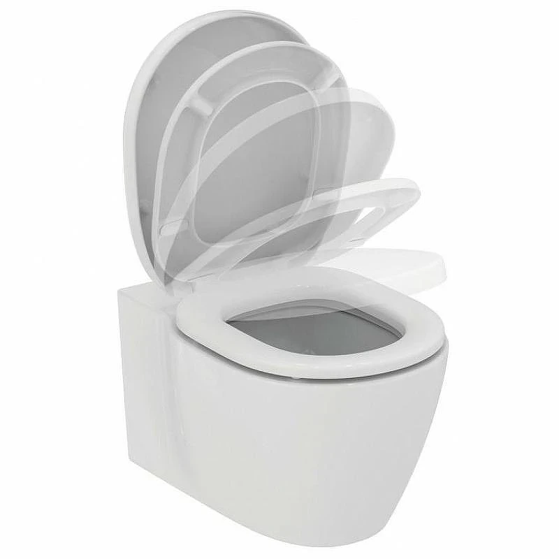 Унитаз с инсталляцией Ideal Standard Connect P211601 с сиденьем Микролифт и клавишей смыва Хром