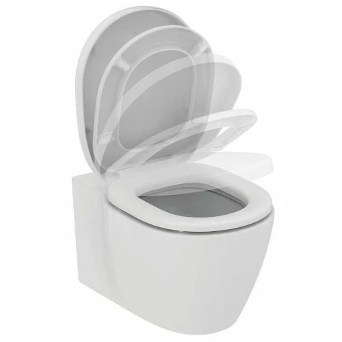 Унитаз с инсталляцией Ideal Standard Connect P211601 с сиденьем Микролифт и клавишей смыва Хром