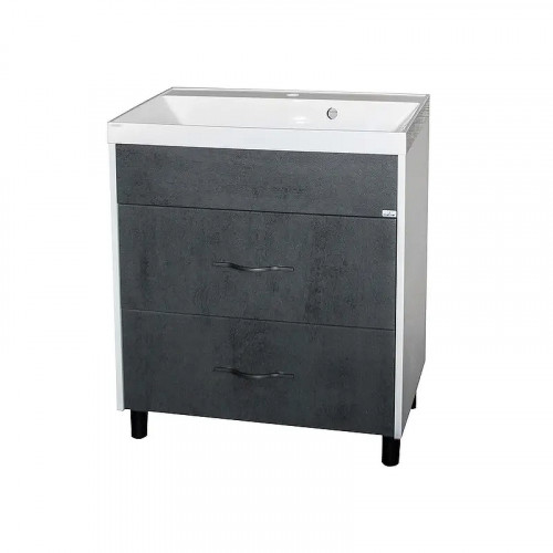 Тумба под раковину Mixline Сура 70 554992 цвет Белый Графит