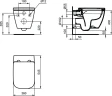 Комплект унитаза с инсталляцией Ideal Standard I.Life B I001401 с сиденьем Микролифт фарфор подвесной