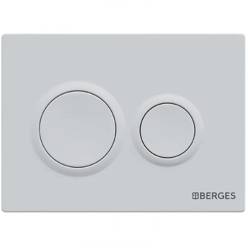 Инсталляция Berges Novum 525 040264 для унитаза с Белой Soft Touch клавишей смыва пластик