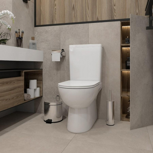 Унитаз компакт WellWant Aura WWUN2115W цвет Белый с сиденьем Микролифт