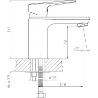 Смеситель для раковины Koller Pool Edge ED0200