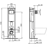 Инсталляция Ideal Standard Prosys Eco Frame M E2332промо для унитаза без клавиши смыва