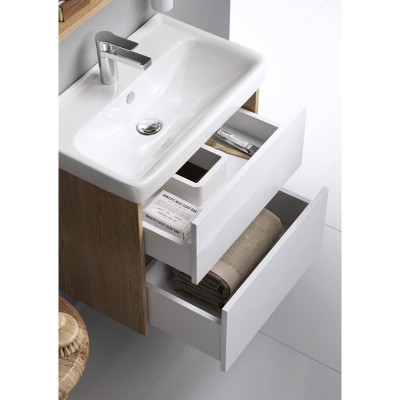 Тумба под раковину Aqwella Сити Т6м/DK 60 CI0106DK Дуб канадский МДФ / ЛДСП