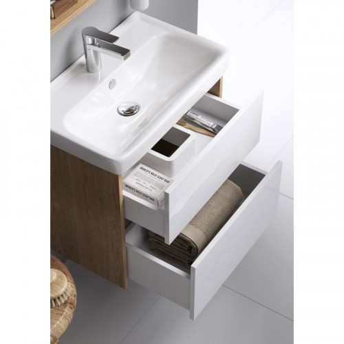 Тумба под раковину Aqwella Сити Т6м/DK 60 CI0106DK Дуб канадский МДФ / ЛДСП