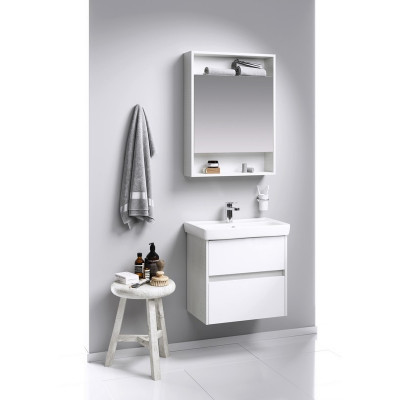 Тумба под раковину Aqwella Сити Т6м/DK 60 CI0106DK Дуб канадский МДФ / ЛДСП