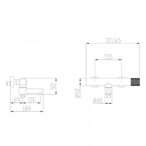 Смеситель для ванны Olive's Mansa 36201MN Хром