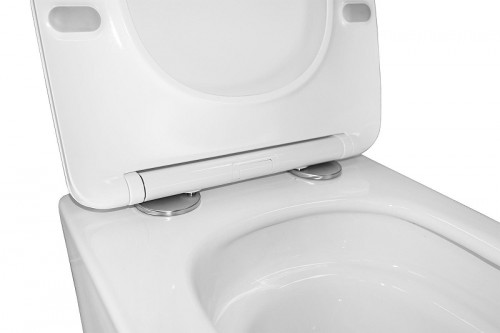 Унитаз Azario Cascad Торнадо AZ-10002 подвесной цвет Белый с сиденьем Микролифт